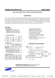 K4E660412D datasheet pdf Samsung Electronic