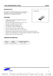 KA2213 datasheet pdf Samsung Electronic