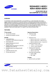 S524A60X51 datasheet pdf Samsung Electronic