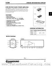 KA386 datasheet pdf Samsung Electronic