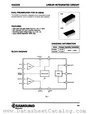 KA2225 datasheet pdf Samsung Electronic