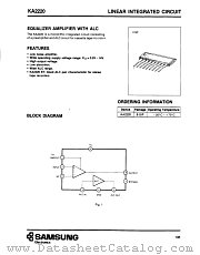 KA2220 datasheet pdf Samsung Electronic