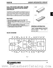 KA22136 datasheet pdf Samsung Electronic
