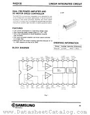 KA22135 datasheet pdf Samsung Electronic