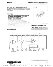 KA22130 datasheet pdf Samsung Electronic