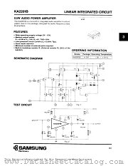 KA2201B datasheet pdf Samsung Electronic