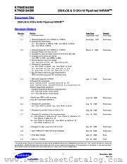 K7N803645M datasheet pdf Samsung Electronic