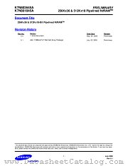 K7N803645A datasheet pdf Samsung Electronic