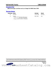 K6F4016V6C FAMILY datasheet pdf Samsung Electronic