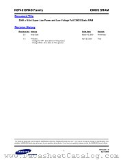 K6F4016R4D FAMILY datasheet pdf Samsung Electronic
