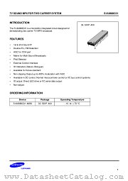 S1A0688C01 datasheet pdf Samsung Electronic