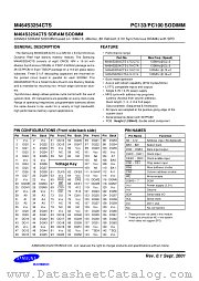 M464S3254CTS datasheet pdf Samsung Electronic