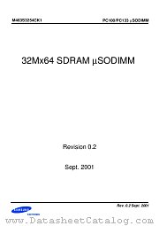 M463S3254CK1 datasheet pdf Samsung Electronic