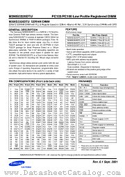 M390S3320DTU datasheet pdf Samsung Electronic