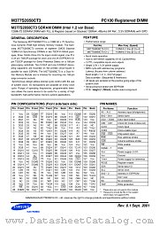 128MX72 SDRAM (INTEL 1.2 VER BASE) datasheet pdf Samsung Electronic