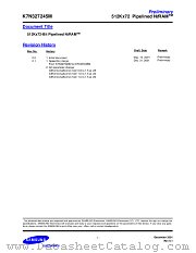 K7N327245M datasheet pdf Samsung Electronic
