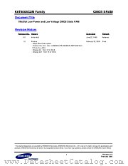 K6T8008C2M FAMILY datasheet pdf Samsung Electronic