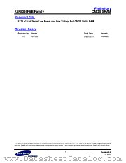 K6F8016R6B FAMILY datasheet pdf Samsung Electronic
