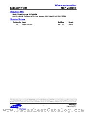 K5C6481NT(B)M datasheet pdf Samsung Electronic