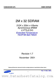 K4S643234E-S(T) datasheet pdf Samsung Electronic