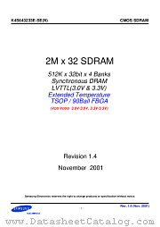 K4S643233E-SE(N) datasheet pdf Samsung Electronic