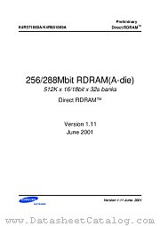 K4R57(88)16(8)69A datasheet pdf Samsung Electronic