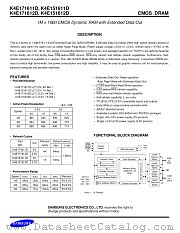 K4E171612D datasheet pdf Samsung Electronic
