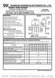 D5SB80 datasheet pdf Shanghai Sunrise Electronics
