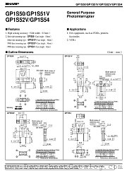 GP1S52V datasheet pdf SHARP