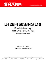 LH28F160S3NS-L10 datasheet pdf SHARP