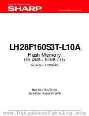 LH28F160S3T-L10A datasheet pdf SHARP