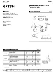 GP1S94 datasheet pdf SHARP