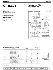GP1S561 datasheet pdf SHARP