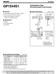 GP1S44S1 datasheet pdf SHARP