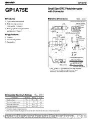 GP1A75E datasheet pdf SHARP