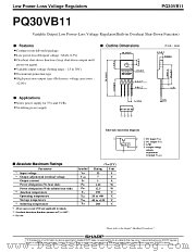 PQ30VB11 datasheet pdf SHARP
