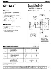 GP1S55T datasheet pdf SHARP