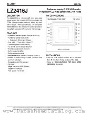 LZ2416J datasheet pdf SHARP