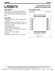 LR38574 datasheet pdf SHARP