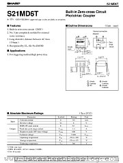 S21MD6T datasheet pdf SHARP