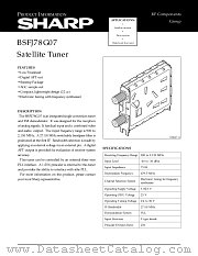 BSFJ78G07 datasheet pdf SHARP