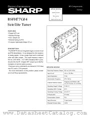 BSFH77G04 datasheet pdf SHARP