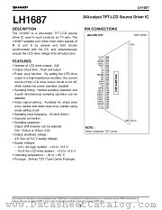 LH1687 datasheet pdf SHARP
