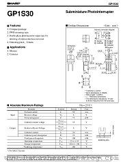 GP1S30 datasheet pdf SHARP