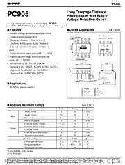PC905 datasheet pdf SHARP