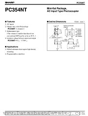 PC354NT datasheet pdf SHARP