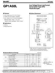 GP1A68L datasheet pdf SHARP