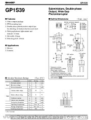 GP1S39 datasheet pdf SHARP