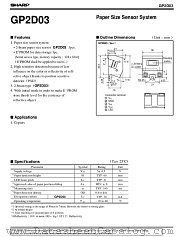 GP2D03 datasheet pdf SHARP