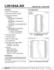 LH5164AH datasheet pdf SHARP